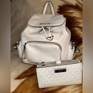 Michael Kors Backpack purse and wallet